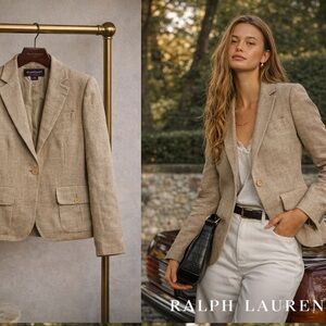 Ralph Lauren Collection - Ralph Lauren Purple Label Tan Blazer